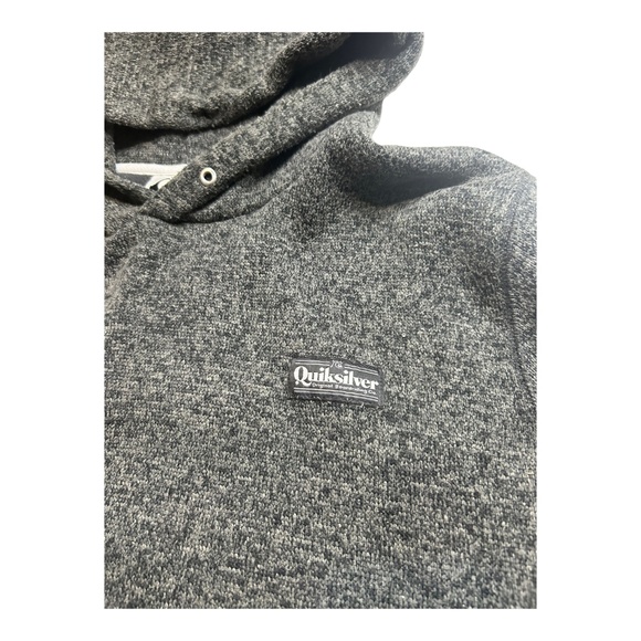 Grey Quiksilver Hoodie Size Large - Picture 2 of 3